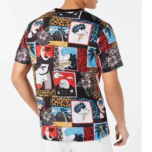 NWT INC International Concepts Men's Comic Graphic Crewneck T-Shirt Sz L gallery