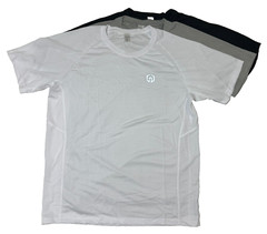 Neleus Men’s 3 Pack Short Sleeve Dri Fit Shirts Size Medium Black Grey White