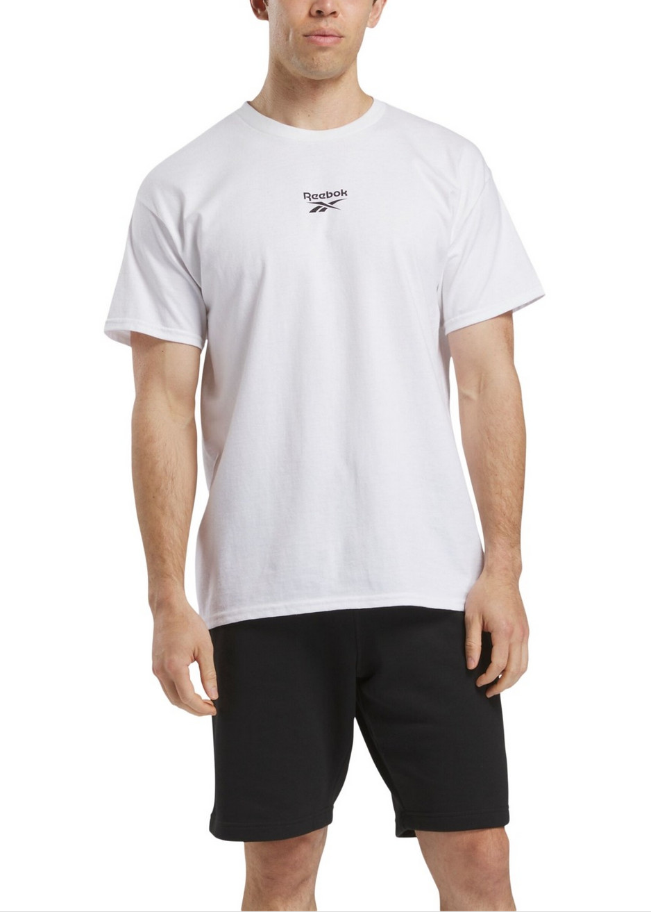 Reebok Men Game Win Logo Graphic T-Shirt White Size S gallery