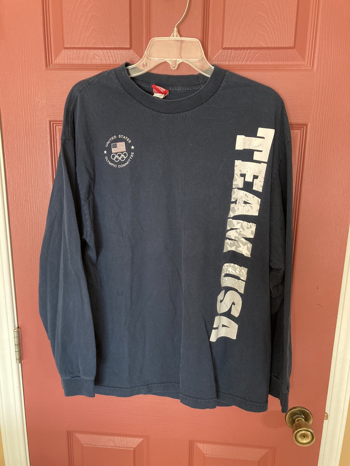 Mens United States Olympic Committee Team USA Long Sleeve Shirt Size XL gallery