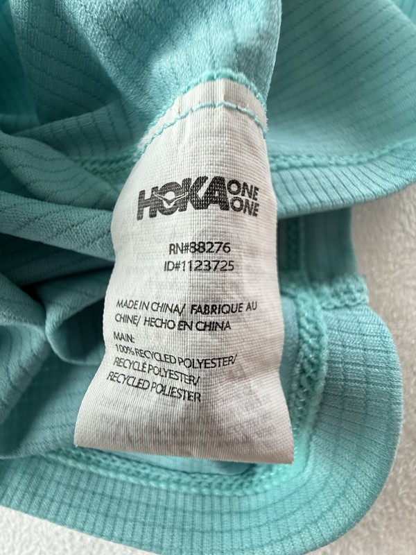 Hoka One One Men’s Small Running Shirt Two Tone Blue Lightweight Active RN88276 gallery