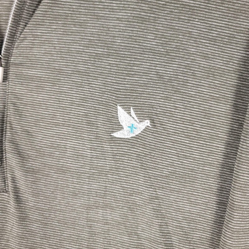 Johnnie-O Quarter Zip Pullover Mens Large Gray Meteor Dove Logo Golf Performance gallery