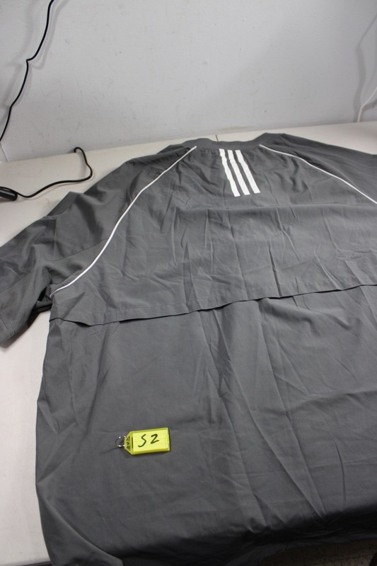 Adidas Pullover Mens 2XL Navy Half Zip Golf Wind Short Sleeve Raglan Piping gallery