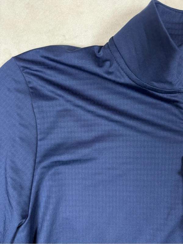 NWT Nike Golf Men’s Medium Dri-Fit Navy Quarter-Zip Performance Pullover Sweater gallery