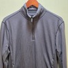 Quieti Pullover Mens Medium Gray Check 1/4 Zip Stretch Knit Long Sleeve Shirt gallery