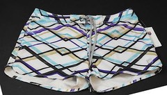 New K-Swiss Majestic Purple Plaid Swim Classic Boardshort UV Protect Small R17