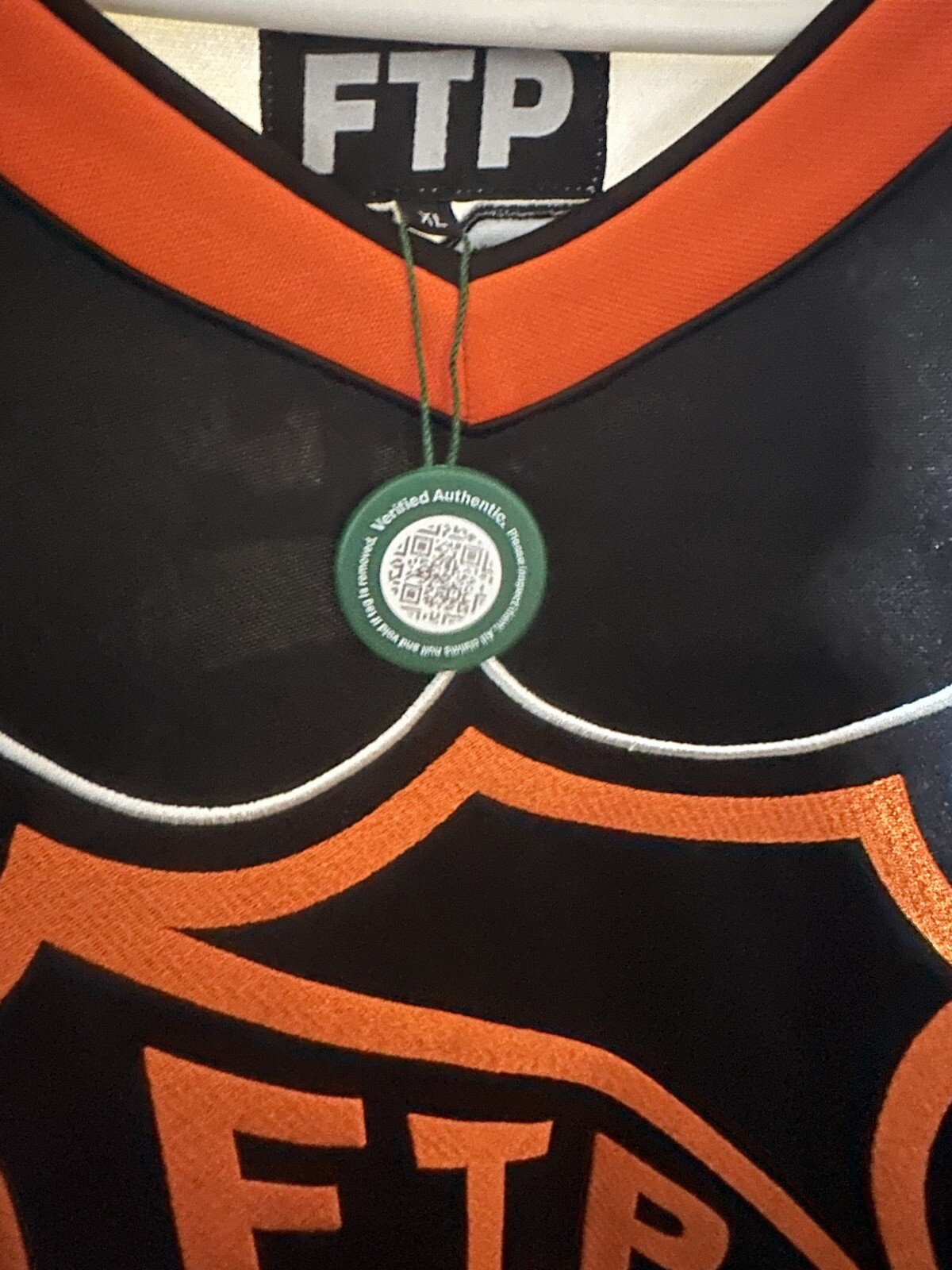 FTP Made In Hell Hockey Jersey Black Orange Large FuckThePopulation NHL gallery