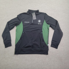 Kukri Athletic Jacket Men’s S Black Rugby Jersey 1/4 Zip High Neck Pockets Top
