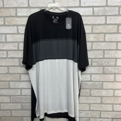 Xersion Basketball Training Tee Shirt Mens 3XL Color Block Black/White/Gray NWT