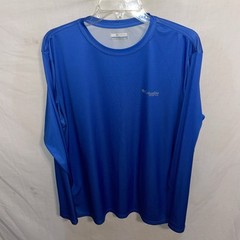 Columbia Mens Fishing Shirt Size Large Blue Athleisure Outdoors Active