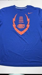 Nike Dri-FIT Florida Gators Men’s L Blue/Orange Graphic Tee Crew Neck