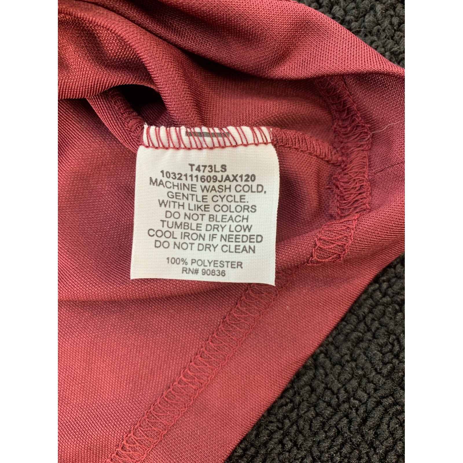 Sport-Tek Long Sleeve Raglan T-Shirt Coral Red XS Moisture Wicking Athletic Top gallery
