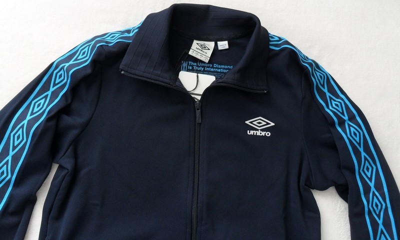 NEW~Umbro 1350 DIAMOND ICON TAPED Track sweat shirt Jacket soccer Top~Men sz Med gallery