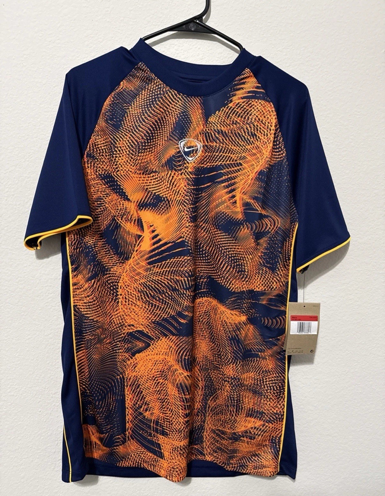 Nike Men Dri-Fit Blue/orange Soccer Jersey HV1824-494 Men Size Large gallery