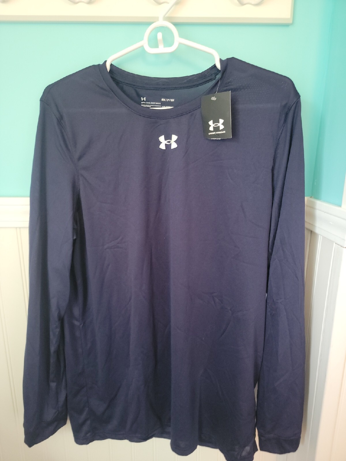 Under Armour~Mens~Locker 2.0~Midnight navy~Small. Long Sleeve. NWT gallery
