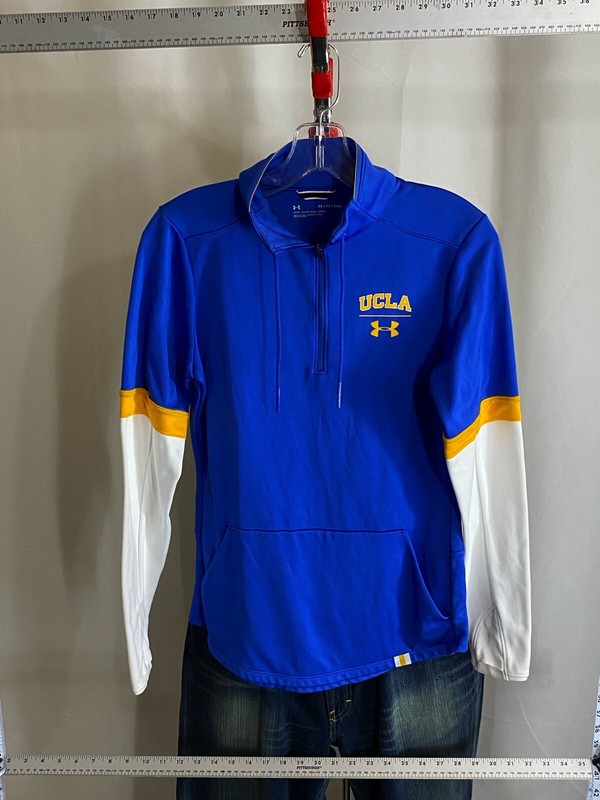 WOMENS Under Armour UCLA Bruins Zip LONG SLEEVE SWEATER PULL OVER SHIRT XS gallery