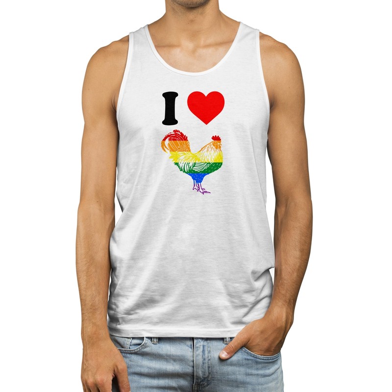 Funny Gay Pride Cockerel Vest Men LGBTQ Him flag celebrate lesbian gay bisexu... gallery