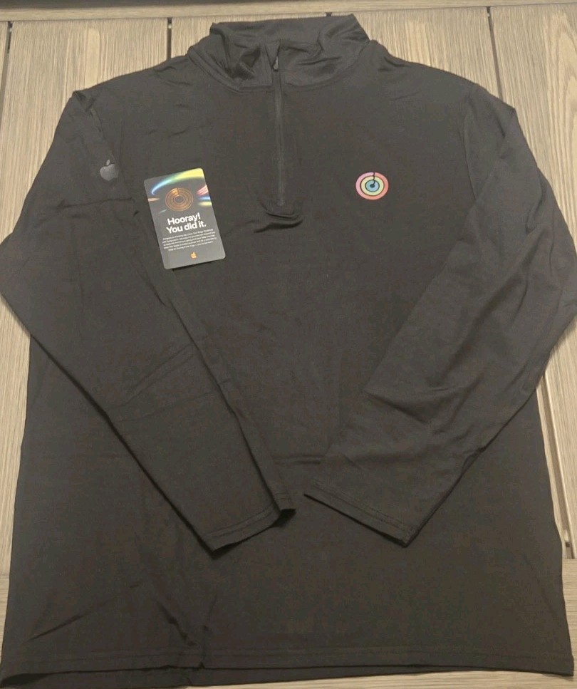 APPLE logo Employee Close Your Rings Challenge 1/4 zip Pullover Ladies XS gallery