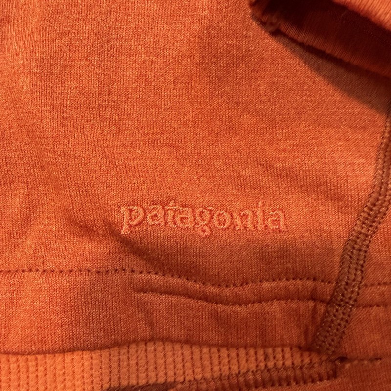 Patagonia Pullover Mens Small Orange Capilene 1/4 Zip Long Sleeve Base Layer Top gallery