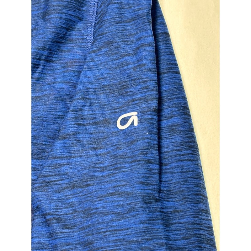 NWT GapFit Men Active Half Zip Pullover Sweater Heather Blue XL Polyester gallery