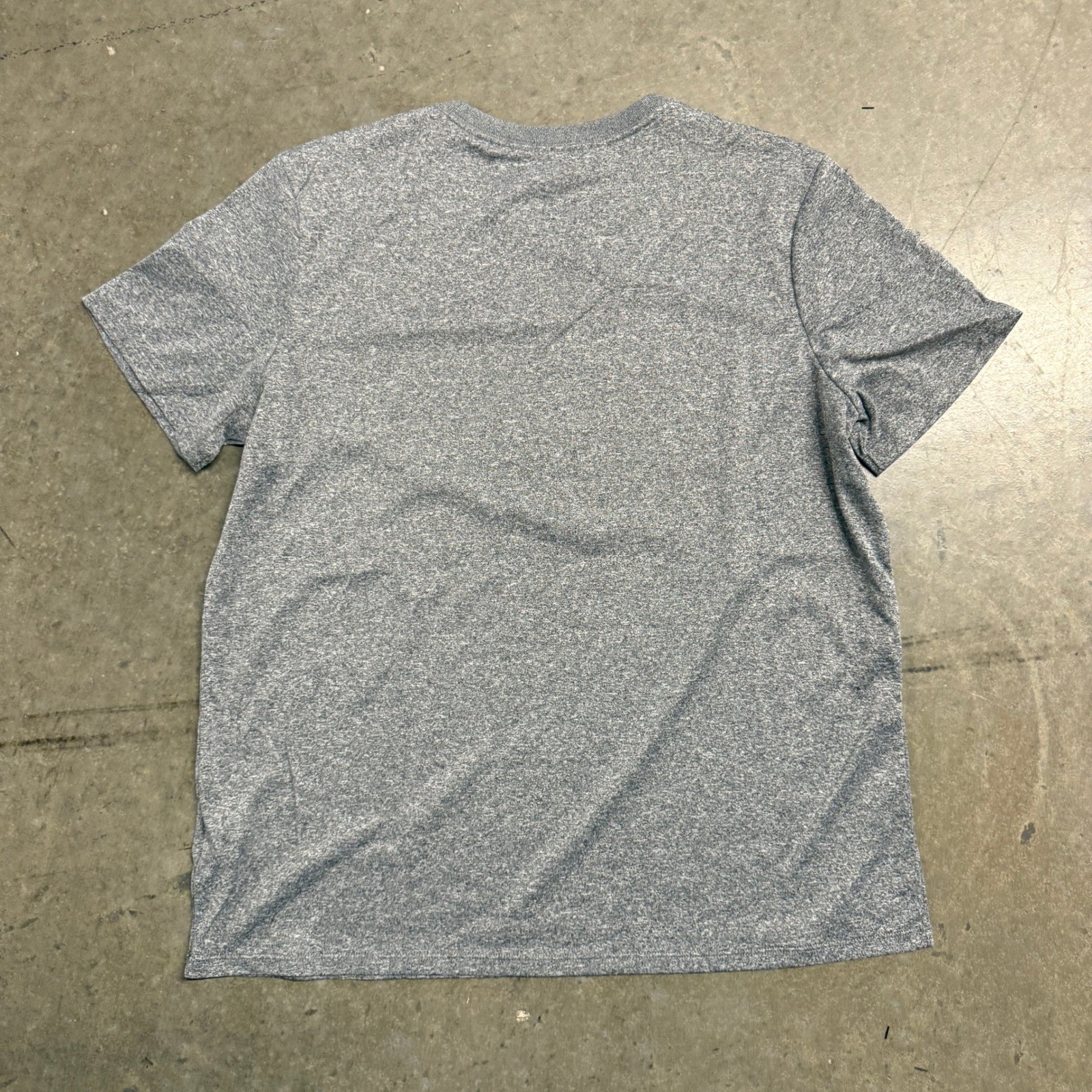 Nike Mens Dri-FIT Heathered Grey Short Sleeve Training T-Shirt Large 2549 gallery