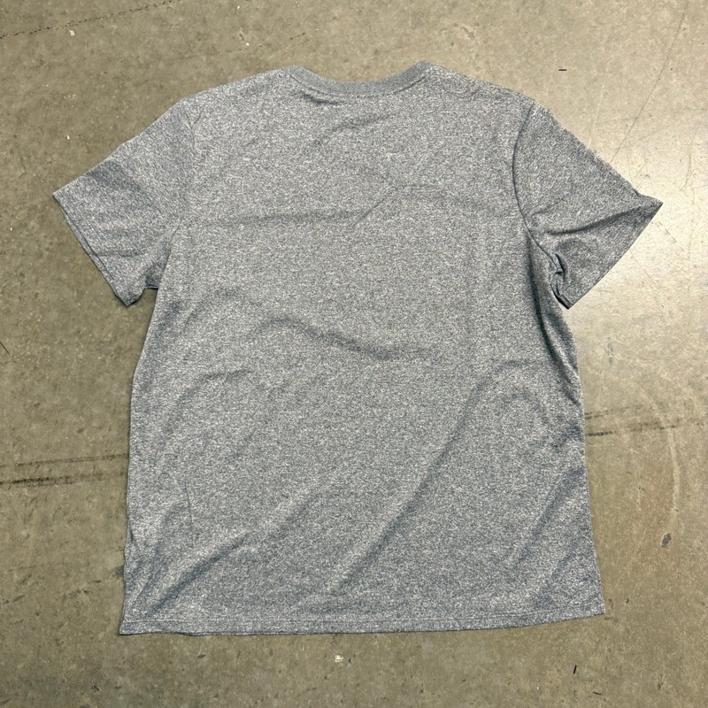 Nike Mens Dri-FIT Heathered Grey Short Sleeve Training T-Shirt Large 2549 gallery