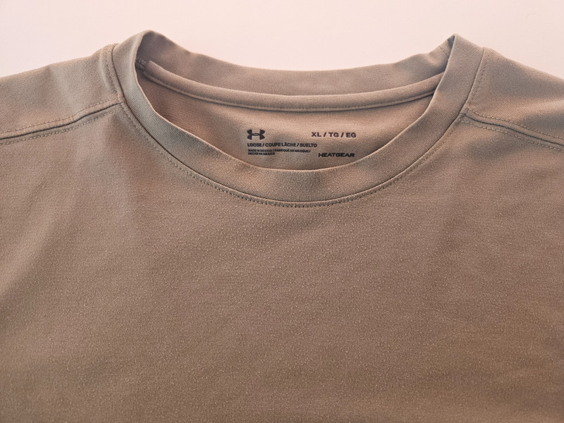 Men's Under Armour Tactical shirt long sleeved Military Tan size XL Loose gallery