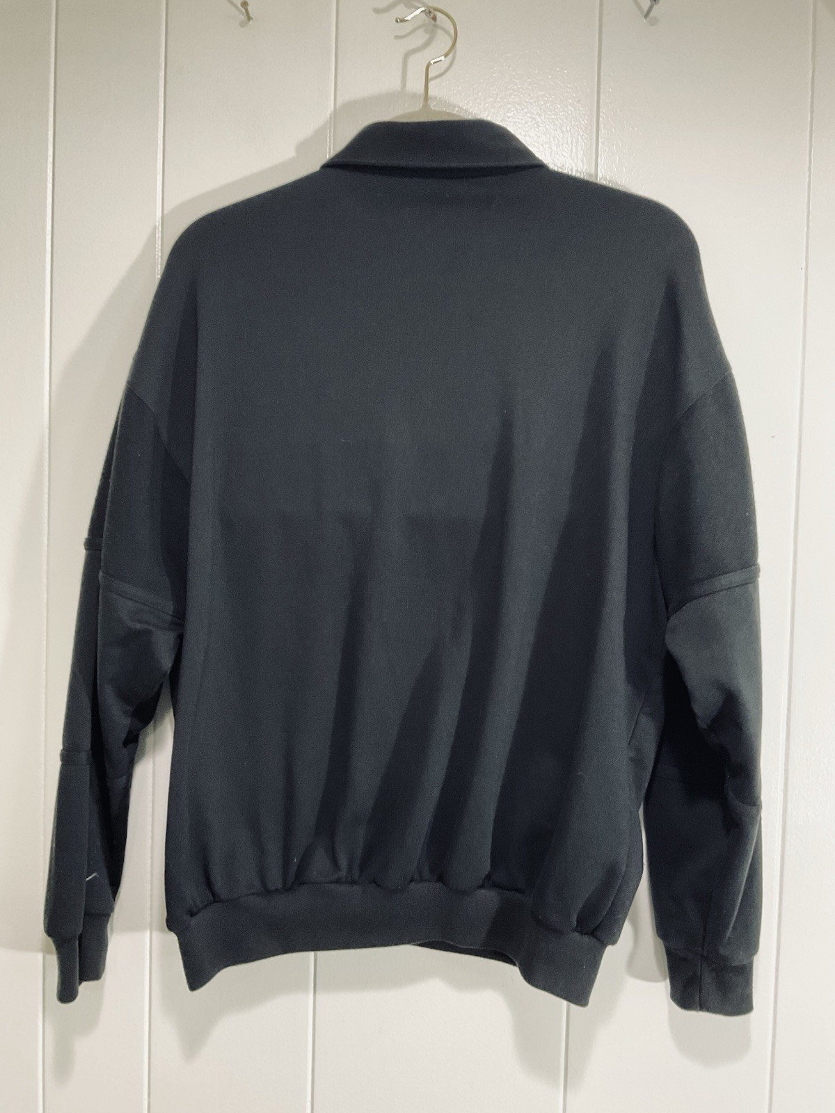 Smartwool Men's Gray Merino Wool Sport 150 Long-Sleeve Polo Shirt Front Pocket gallery