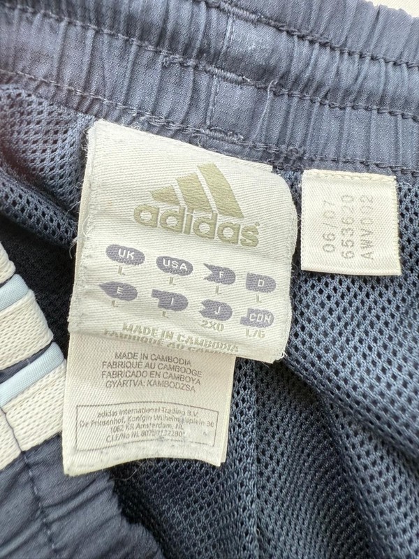 Adidas Track Pants Mens Navy XL Three Stripes Tapered Regular Fit gallery