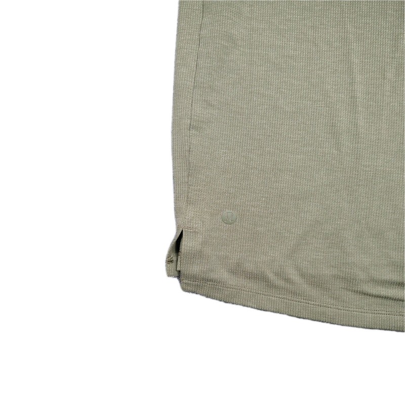 Lululemon Reinstate Henley Shirt Men's M Green Long Sleeve Lightweight Stretch gallery