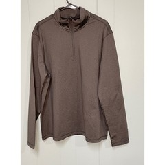 32 Degrees Heat Men’s Gray Heather Quarter Zip Long Sleeve Pullover XL