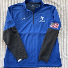 Nike Air Force Academy Lacrosse 1/4 Zip Pullover Mens XL Dri-Fit USA Flag