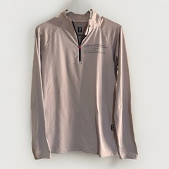 ASRV Core Fitted Quarter Zip Pullover Mens Medium Grey 0725 Athletic Training
