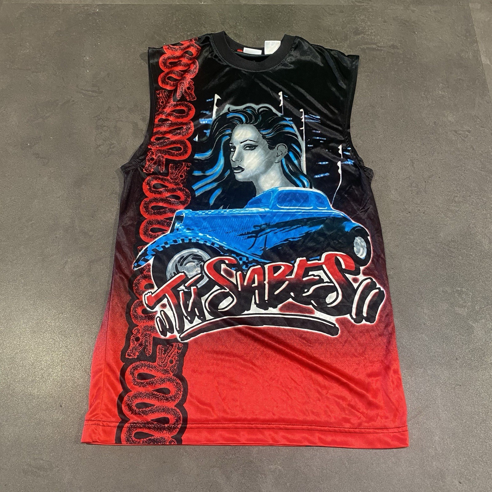 Vintage 90s Y2K No Boundaries Tank Small Tu Sabes Chicano Mexican Lowrider LA gallery