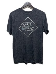 Nike TEE BSBL Baseball Home Plate Graphic T-shirt Men’s Large Gray Flaws
