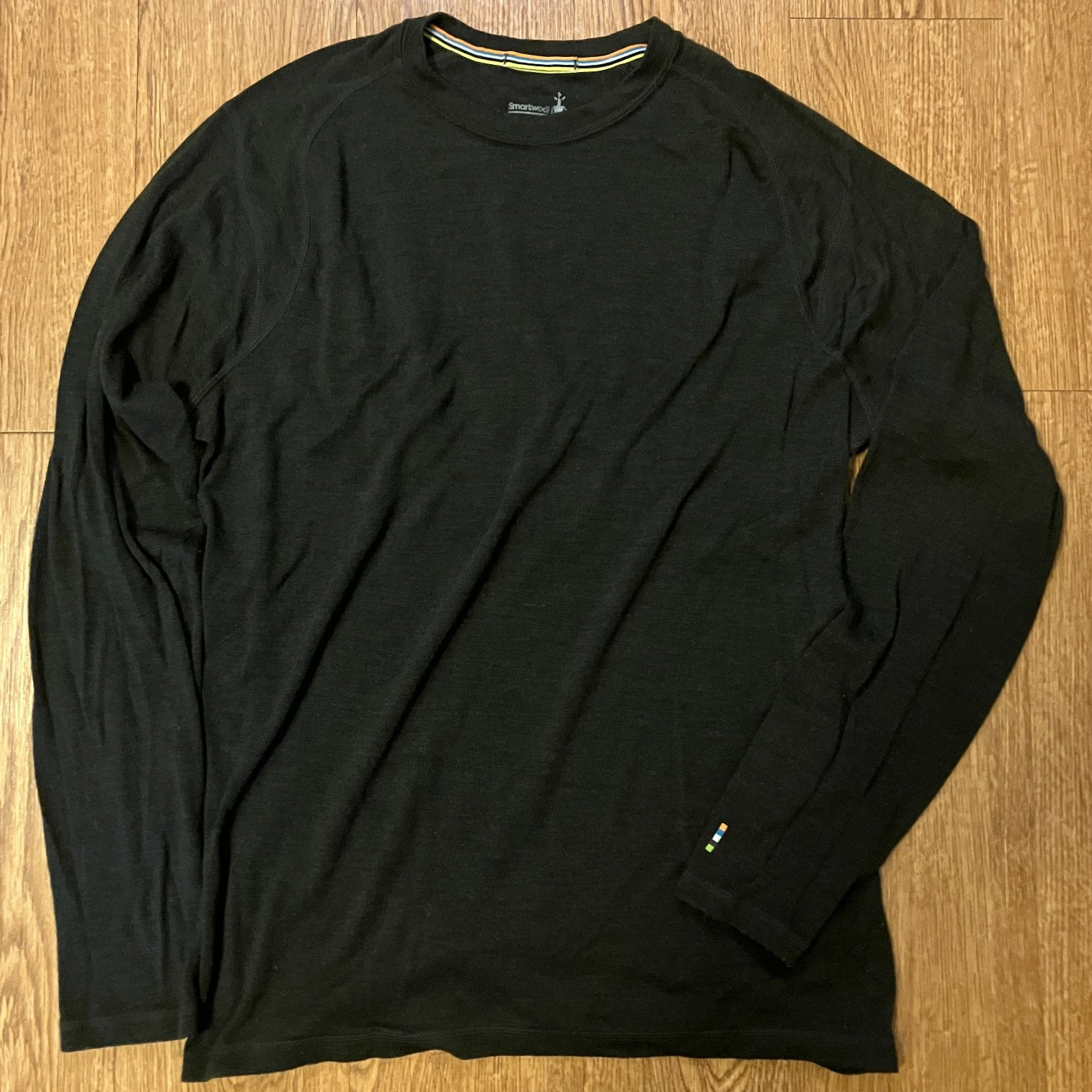 Smartwool Merino 250 Baselayer Shirt Mens Large Black Long Sleeve Hiking Camping gallery