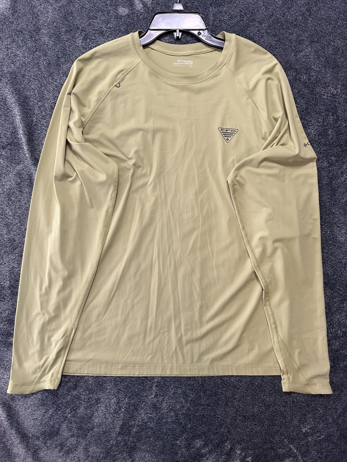 Columbia Mens Size L Green Wild Cast Long Sleeve Sun Shirt gallery
