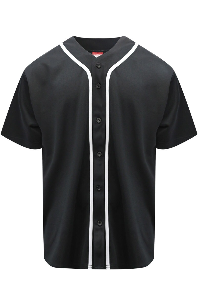 Victorious Men's Classic Raglan Plain Baseball Jersey Tee Uniform T-Shirts gallery