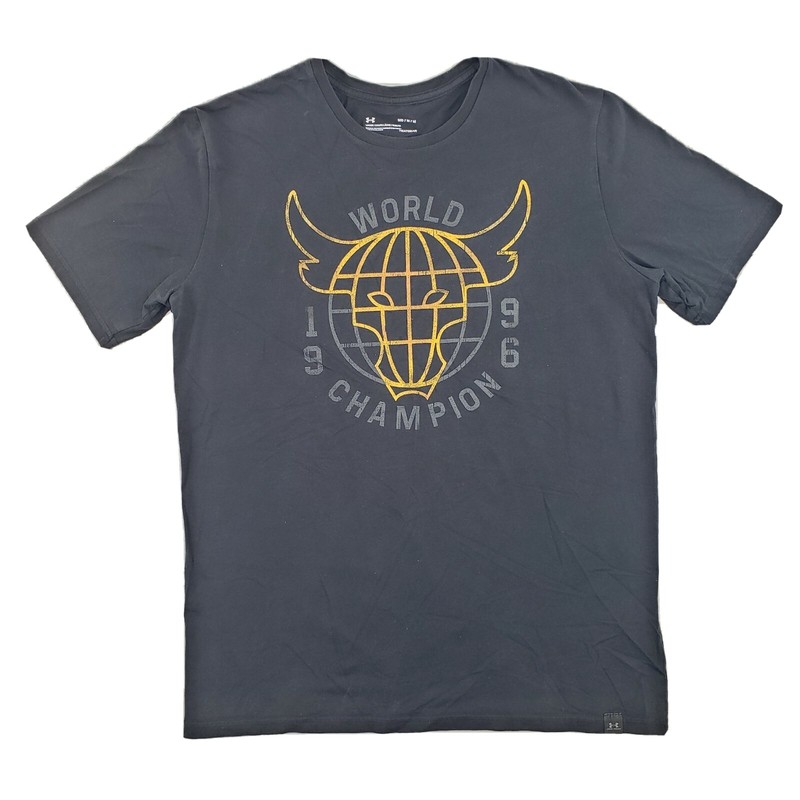 Under Armour x Project Rock 1996 WWF World Champion Brahma Bull T-Shirt Medium gallery