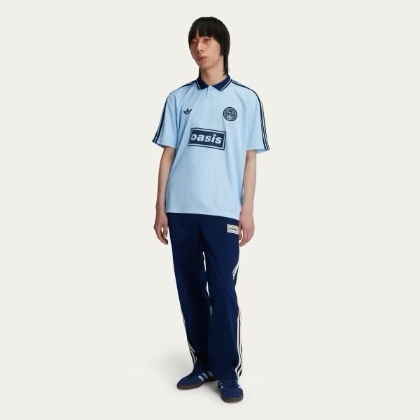 AUTHENTIC Adidas x Oasis Live 25 Tour - Jacquard Sky blue Jersey Size Large gallery
