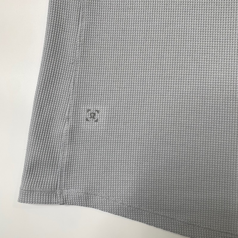 Lululemon Shirt Mens M Medium Ash Shift Stitch Henley Waffle Knit Moisture Wick gallery