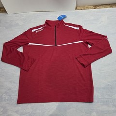 Columbia Red 1/4 Zip Golf Scorecard Pullover Size Medium NWT