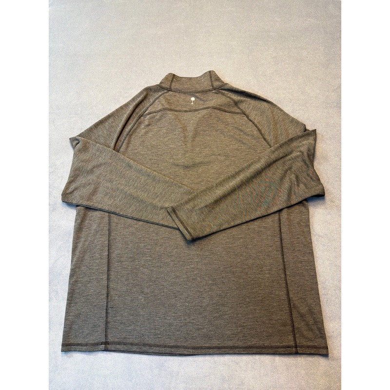 Paradise Collection 1/4 Zip Pullover Gray/Green Mens XXL gallery