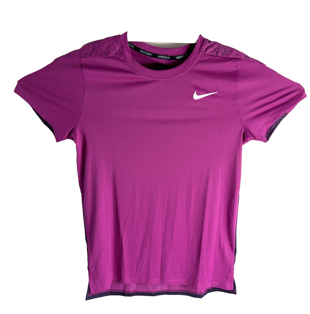 Nike Court Slam Dri-FIT Tennis Top Hot Fuchsia Men's Size Medium FQ2018-518