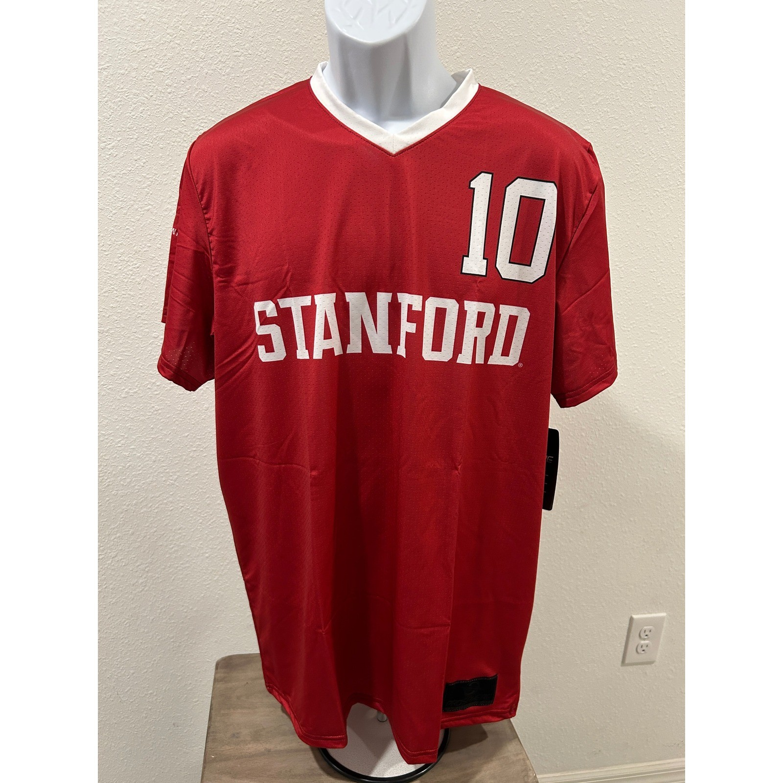 ProSphere Stanford Cardinal Soccer Jersey Davidson 10 Mens Large Red S0673 NWT gallery