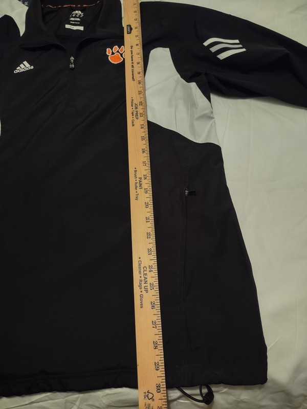 Adidas Mens 1/4 Zip Scorch Jacket Clemson Tigers Golf Invitational Clima Proof gallery
