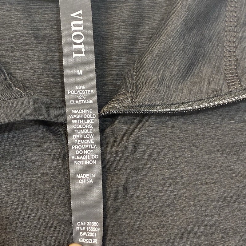 Vuori Men's Ease Performance Half-Zip 2.0 Charcoal Pullover Athletic Stretch M gallery