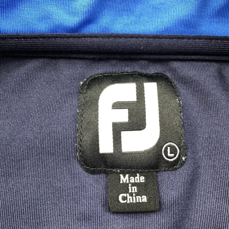 FootJoy Pullover Mens Large Blue 1/4 Zip Long Sleeve Golf Top Whistling Straits gallery