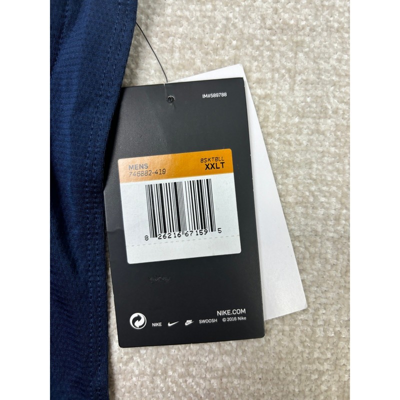 Nike Pro Hyperstrong Padded Basketball Compression Tank Navy Blue XXLT gallery