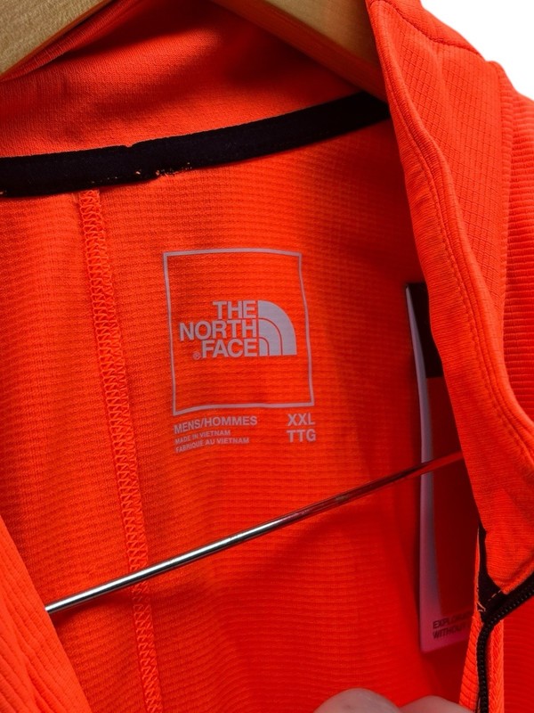 The North Face Running Performance Sunriser 1/4 Zip Pullover Men XXL Neon Orange gallery